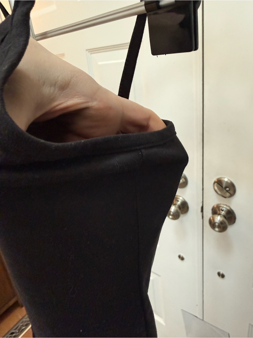 Olivia Rae Black V-Neck Spaghetti Strap Crop Top - Picture 2 of 5